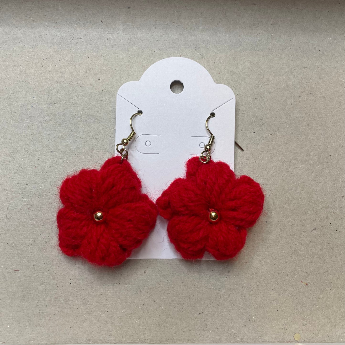Puff Flower Earrings