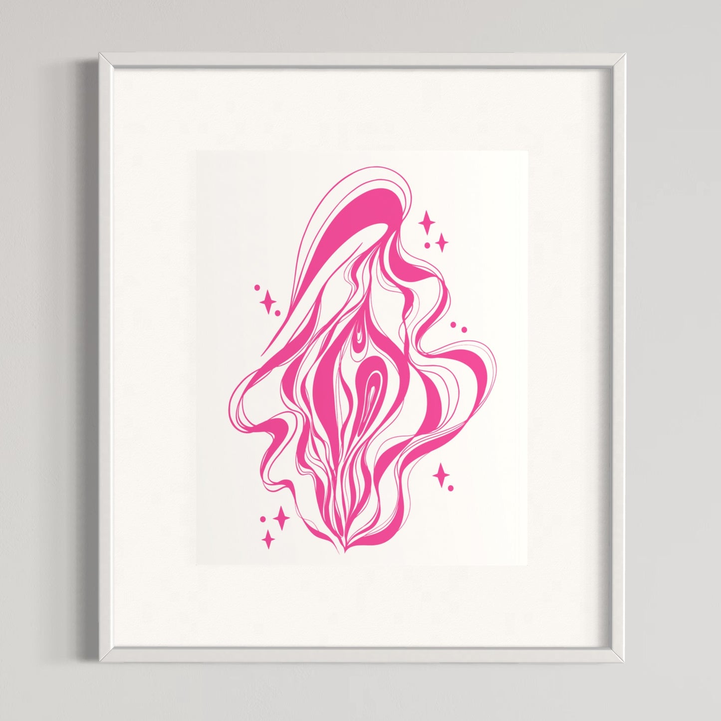 wavy pussy print
