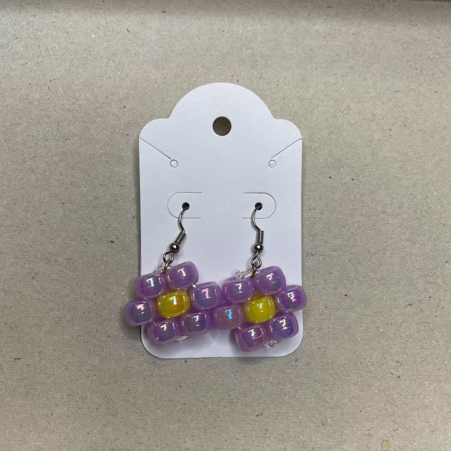 Beaded Flower Earrings