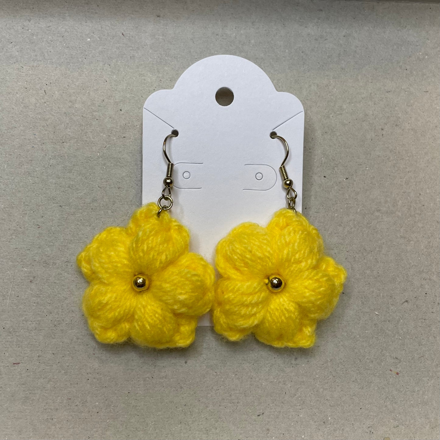 Puff Flower Earrings