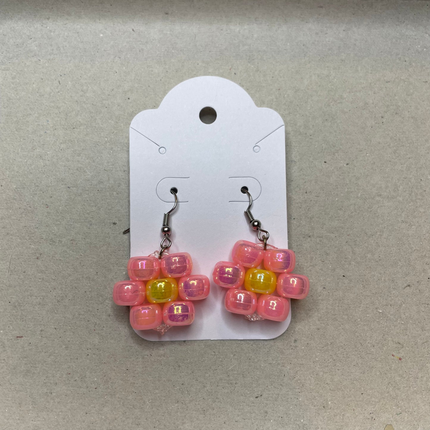 Beaded Flower Earrings