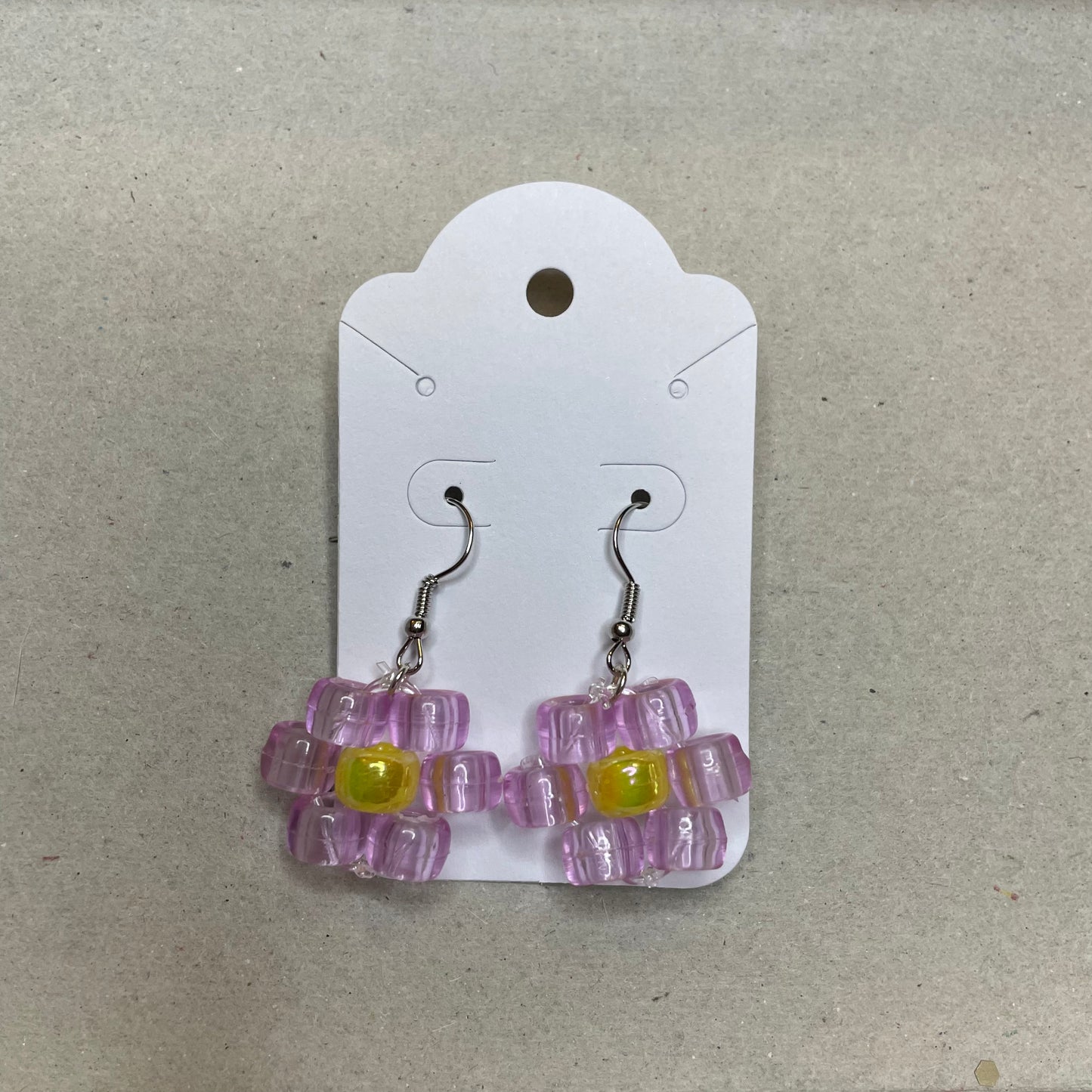 Beaded Flower Earrings