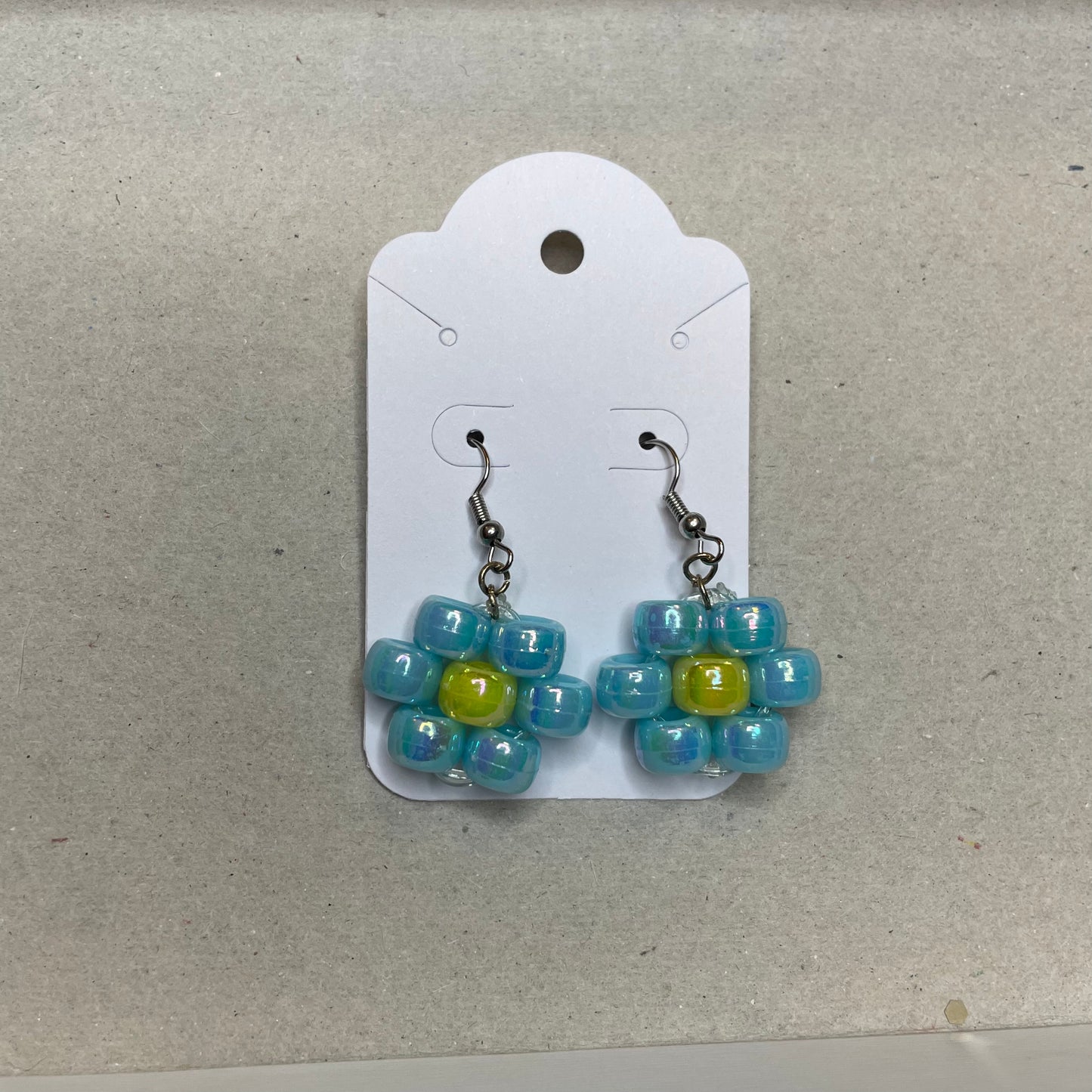 Beaded Flower Earrings