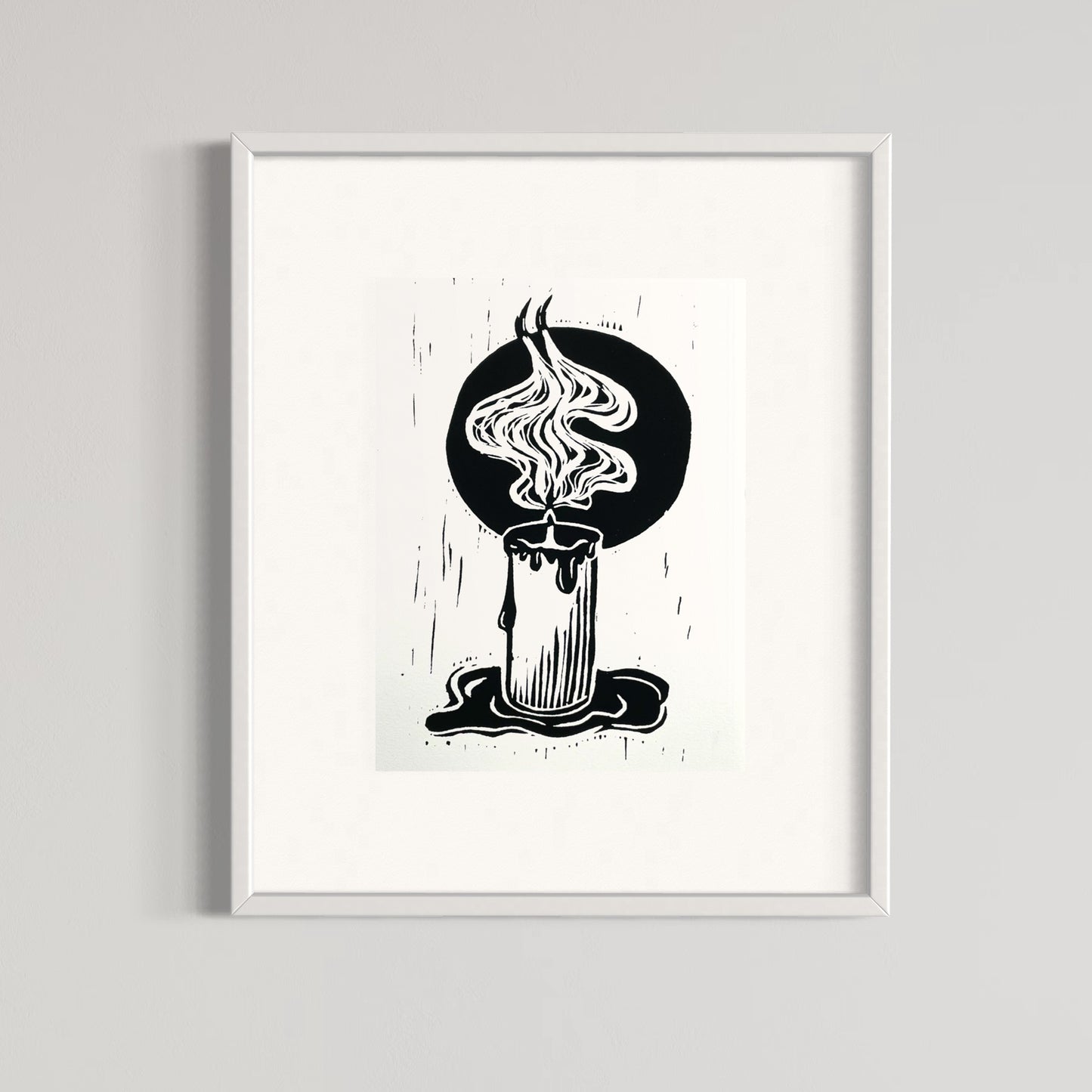 aflame