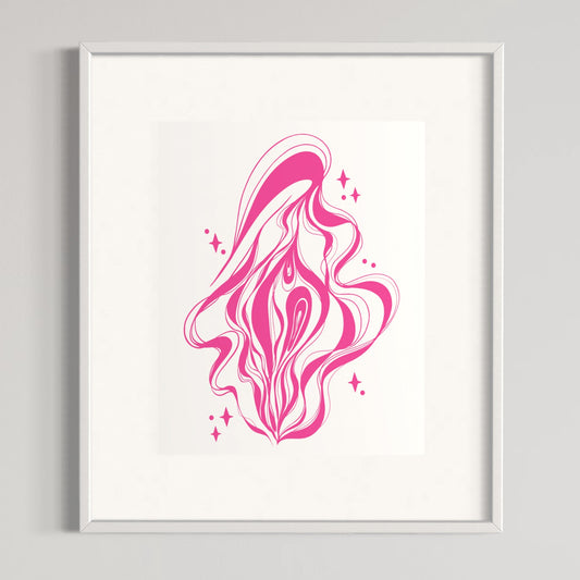 wavy pussy print