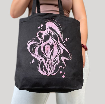 wavy pussy tote